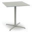 Mesa cuadrada baja Resol Toledo 70x70 con estructura de aluminio y sobre de compacto fenólico HPL.
