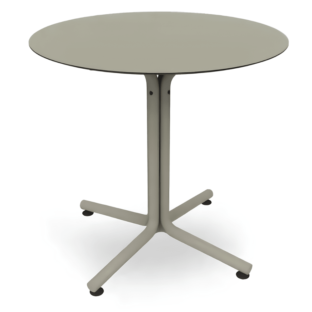 Mesa Comercial Circular - RESOL BINI HPL - Varios Colores - Protección UV - Tablero en Compacto Fenólico - 06635 - Resol - NOGAL BEAT - Mesas