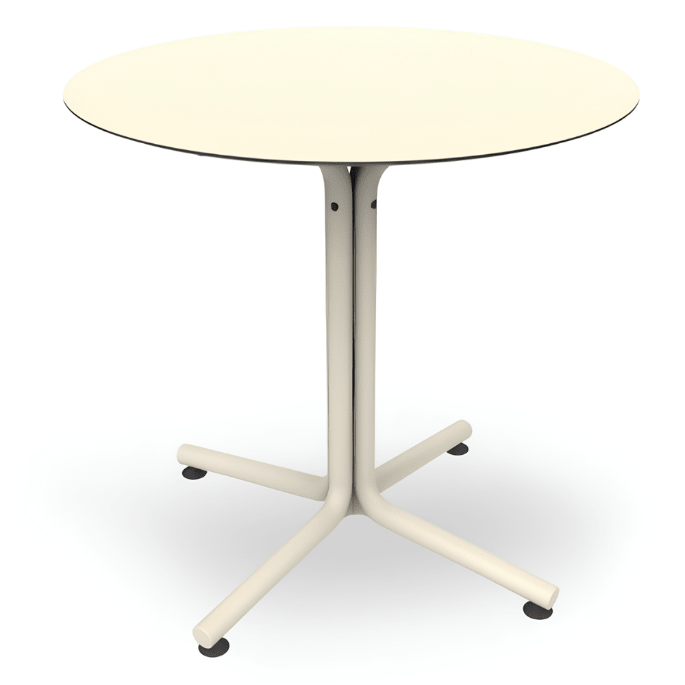 Mesa Comercial Circular - RESOL BINI HPL - Varios Colores - Protección UV - Tablero en Compacto Fenólico - 06636 - Resol - NOGAL BEAT - Mesas