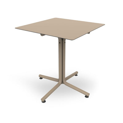 Mesa Comercial Cuadrada - RESOL BINI HPL - Varios Colores - Protección UV - Pie en Polipropileno - 06627 - Resol - NOGAL BEAT - Mesas