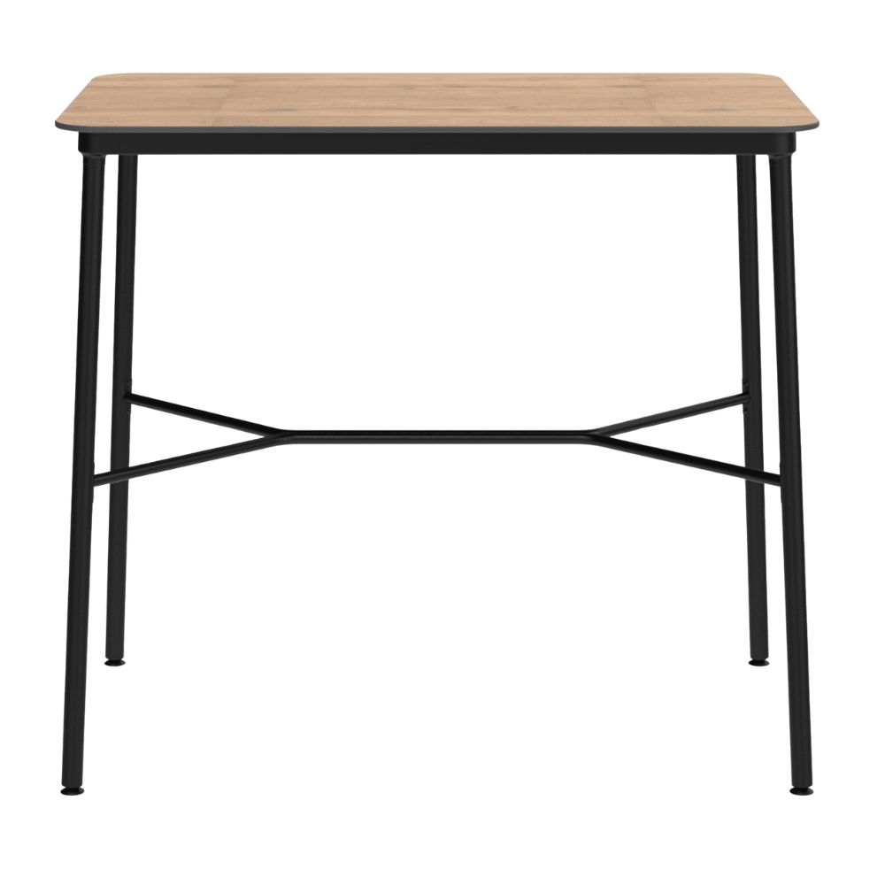 Mesa Comercial para Restaurantes - RESOL HUB 120 x 70 - Varios Colores - Estructura de Aluminio Lacado - 06369 - Resol - NOGAL BEAT - Mesa Comercial Interior