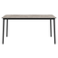 Mesa comercial Resol Hub 150x90 con estructura de aluminio lacado y tablero de HPL