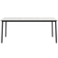 Mesa comercial Resol Hub 180x90 con estructura de aluminio lacado y tablero HPL