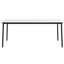 Mesa comercial Resol Hub 180x90 con estructura de aluminio lacado y tablero HPL