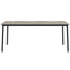 Mesa comercial Resol Hub 180x90 con estructura de aluminio lacado y tablero HPL