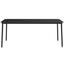 Mesa comercial Resol Hub 180x90 con estructura de aluminio lacado y tablero HPL