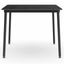 Mesa cuadrada RESOL HUB 80x80 con tablero HPL y estructura de aluminio lacado