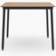 Mesa cuadrada RESOL HUB 80x80 con tablero HPL y estructura de aluminio lacado