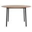 Mesa redonda RESOL HUB Ø120 con tablero HPL y estructura de aluminio lacado