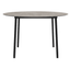 Mesa redonda RESOL HUB Ø120 con tablero HPL y estructura de aluminio lacado