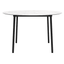 Mesa redonda RESOL HUB Ø120 con tablero HPL y estructura de aluminio lacado