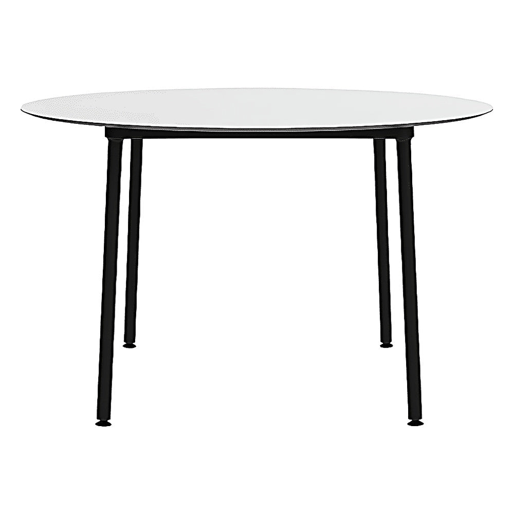 Mesa Comercial para Restaurantes - RESOL HUB Ø120 - Varios Colores - Estructura de Aluminio Lacado - 06645 - Resol - NOGAL BEAT - Mesa Comercial Interior