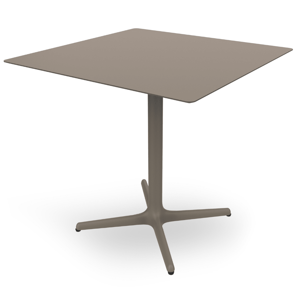 Mesa Comercial para Restaurantes - RESOL TOLEDO 80x80 - Varios Colores - Estructura de Aluminio - 06614 - Resol - NOGAL BEAT - Mesas