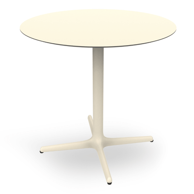 Mesa Comercial - RESOL TOLEDO Ø80 - Varios Colores - Estructura de Aluminio Pintado y Sobre en HPL - 06102 - Resol - NOGAL BEAT - Mesas