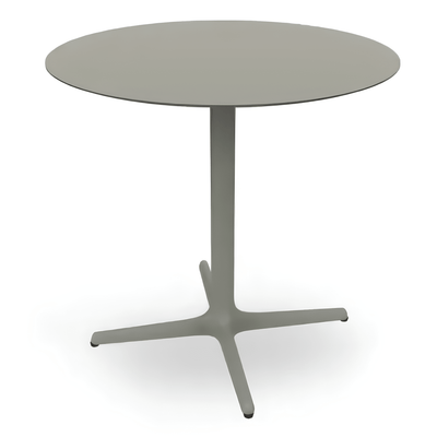 Mesa Comercial - RESOL TOLEDO Ø80 - Varios Colores - Estructura de Aluminio Pintado y Sobre en HPL - 06571 - Resol - NOGAL BEAT - Mesas