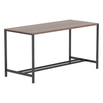 Mesa Comunal para Comedor Institucional - GEBESA GRC BRADY - Frente 150 cm - Alto 105 cm - Base de Acero - GGRY530306042 - GEBESA - NOGAL BEAT - Mesa Comercial Interior