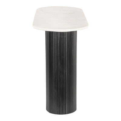 Mesa Consola para Lobby de Hotel - ZUO IZOLA - Varios Colores - Cubierta de Mármol Natural y Estructura de MDF - 110230 - Zuo - NOGAL BEAT - Mesa Comercial Interior