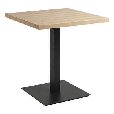 Mesa Cuadrada para Cafetería - GEBESA GRC BRADY - Base de Acero - GGRY565242430 - GEBESA - NOGAL BEAT - Mesa Comercial Interior