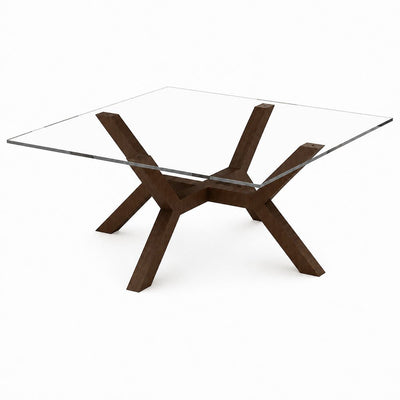 Mesa de Centro para Área Lounge Ejecutiva - GEBESA QUADRA - Varios Acabados - 120 x 120 cm - GBD505VD13LL23 - GEBESA - NOGAL BEAT - Mesa Comercial Interior