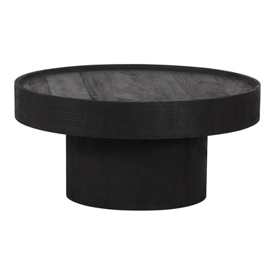 Mesa de Centro para Lobby de Hotel - ZUO WATSON - Negro - Cubierta de Madera de Mango Pintada y Estructura de Madera de Mango - 109084 - Zuo - NOGAL BEAT - Mesa Comercial Interior
