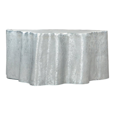 Mesa de Centro para Lounge - ZUO KORTHA - Plata Antigua - Estructura y Cubierta en Aluminio con Recubrimiento en Polvo - 109462 - Zuo - NOGAL BEAT - Mesa Comercial Interior