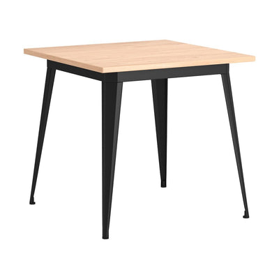 Mesa de Comedor para Desayunador - ZUO ELOWEN - Natural - Cubierta de MDF Símil Madera y Estructura de Acero con Recubrimiento en Polvo - 111101 - Zuo - NOGAL BEAT - Mesa Comercial Interior