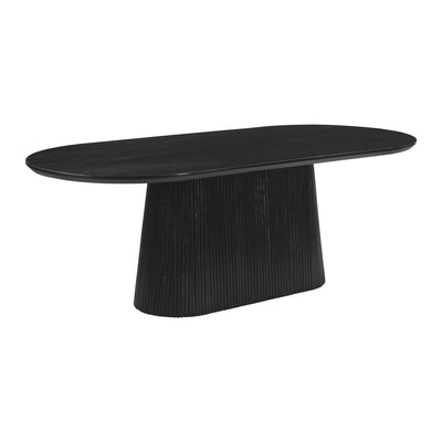 Mesa de Comedor para Food Court - ZUO SULCO - Negro - Cubierta de Madera de Mango y Estructura de MDF - 110811 - Zuo - NOGAL BEAT - Mesa Comercial Interior