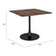 Mesa de Comedor para Salón de Eventos - ZUO MOLLY - Café - Cubierta de MDF Símil Madera y Estructura de Acero con Recubrimiento en Polvo - 101818 - Zuo - NOGAL BEAT - Mesa Comercial Interior