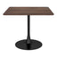 Mesa de Comedor para Salón de Eventos - ZUO MOLLY - Café - Cubierta de MDF Símil Madera y Estructura de Acero con Recubrimiento en Polvo - 101818 - Zuo - NOGAL BEAT - Mesa Comercial Interior