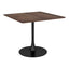 Mesa de Comedor para Salón de Eventos - ZUO MOLLY - Café - Cubierta de MDF Símil Madera y Estructura de Acero con Recubrimiento en Polvo - 101818 - Zuo - NOGAL BEAT - Mesa Comercial Interior