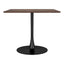 Mesa de Comedor para Salón de Eventos - ZUO MOLLY - Café - Cubierta de MDF Símil Madera y Estructura de Acero con Recubrimiento en Polvo - 101818 - Zuo - NOGAL BEAT - Mesa Comercial Interior