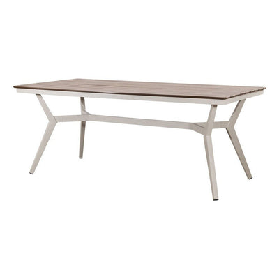 Mesa de Intemperie para Zona de Jardín - NOGAL BEAT TAMI - Blanco - Aluminio y Plástico - MESA TAMI 180 x 90 Blanco - CAMCO - NOGAL BEAT - Mesa de Terraza