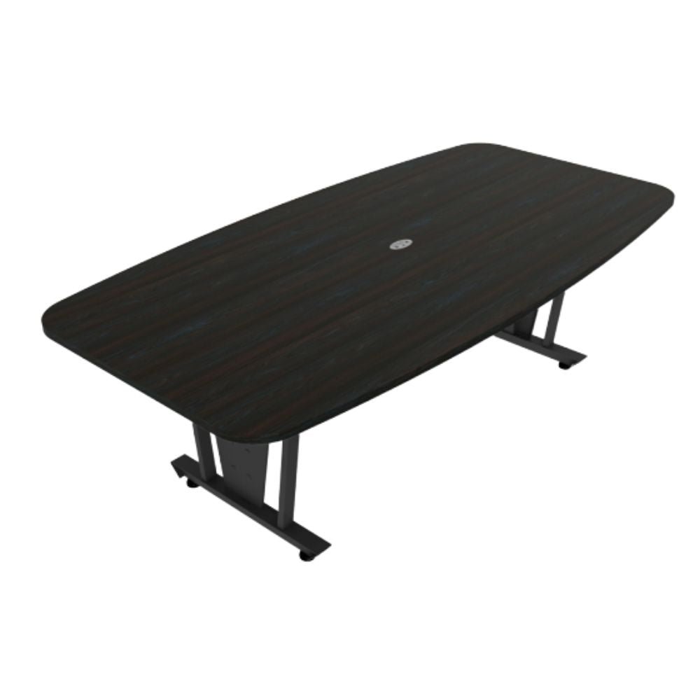 Mesa de Juntas para despacho - OFIK 249 118XL - Cubierta en Melamina y Estructura en Acero - 249 - OFIK - NOGAL BEAT - Mesa de Juntas