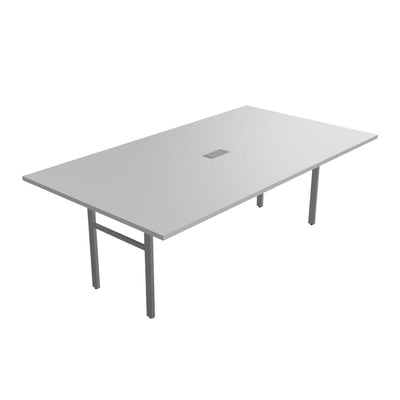 Mesa de Juntas para despacho - OFIK E - LINK 909 - Cubierta en Melamina y Estructura en Acero - 909 - OFIK - NOGAL BEAT - Mesa de Juntas