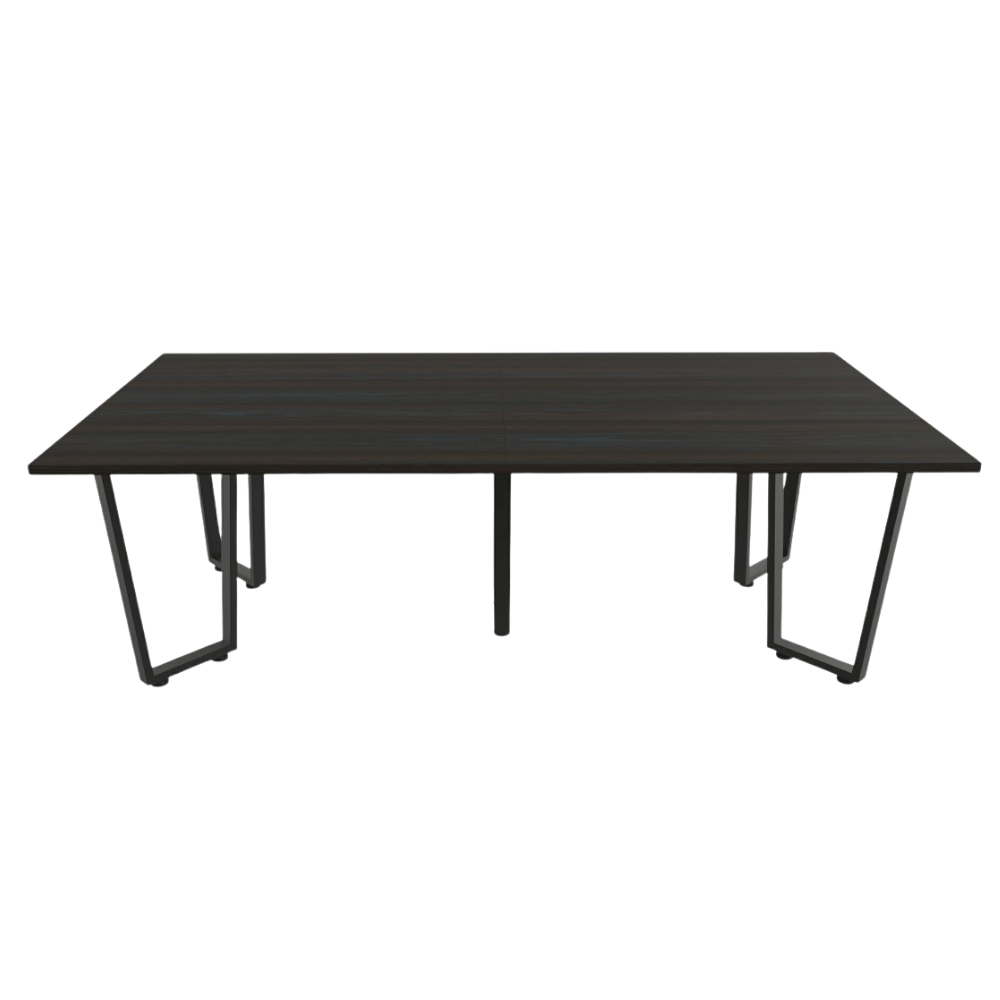 Mesa de Juntas para Instituciones - OFIK VASARI 882 - Cubierta en Melamina y Estructura en Acero - 882 - OFIK - NOGAL BEAT - Mesa de Juntas