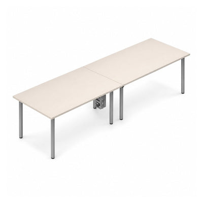 Mesa de Juntas para Oficina Sala 2 Secciones - VERSA READY - Varios Colores - Cubierta Melamina 28mm o LPAP 28mm - RE-760 - VERSA - NOGAL BEAT - Mesa de Juntas