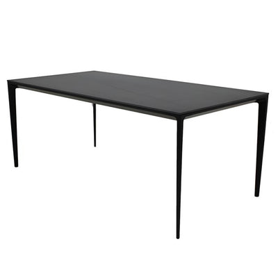 Mesa de Oficina para Reuniones - NOGAL BEAT AUSTRIA - Cubierta Porcelanato - MESA RECTANGULAR AUSTRIA 180*90 - MDO - NOGAL BEAT - Mesa Comercial Interior