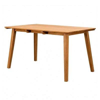 Mesa de Terraza para Áreas de Estar - NOGAL BEAT HENRY - Natural - Madera Teca y Aluminio - MESA HENRY 80 x 140 Natural - CAMCO - NOGAL BEAT - Mesa de Terraza