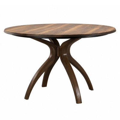 Mesa de Terraza para Áreas de Estar - NOGAL BEAT NOEL - Varios Colores - Madera de Roble y Cubierta de Hpl - MESA NOEL D:127 Natural - CAMCO - NOGAL BEAT - Mesa de Terraza