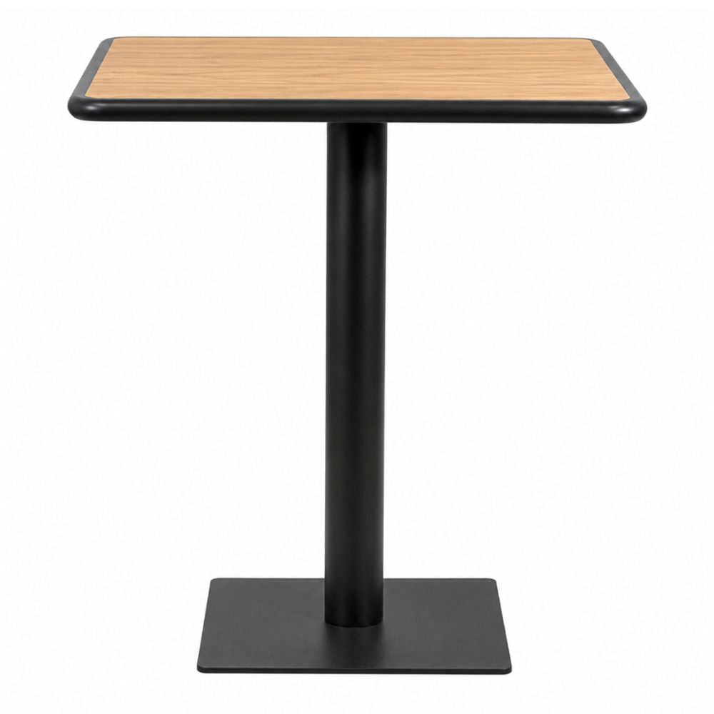 Mesa de Terraza para Cafetería - NOGAL BEAT TOMÁS - Natural - Poliwood y Aluminio - MESA TOMÁS 70 x 70 Natural - CAMCO - NOGAL BEAT - Mesa de Terraza