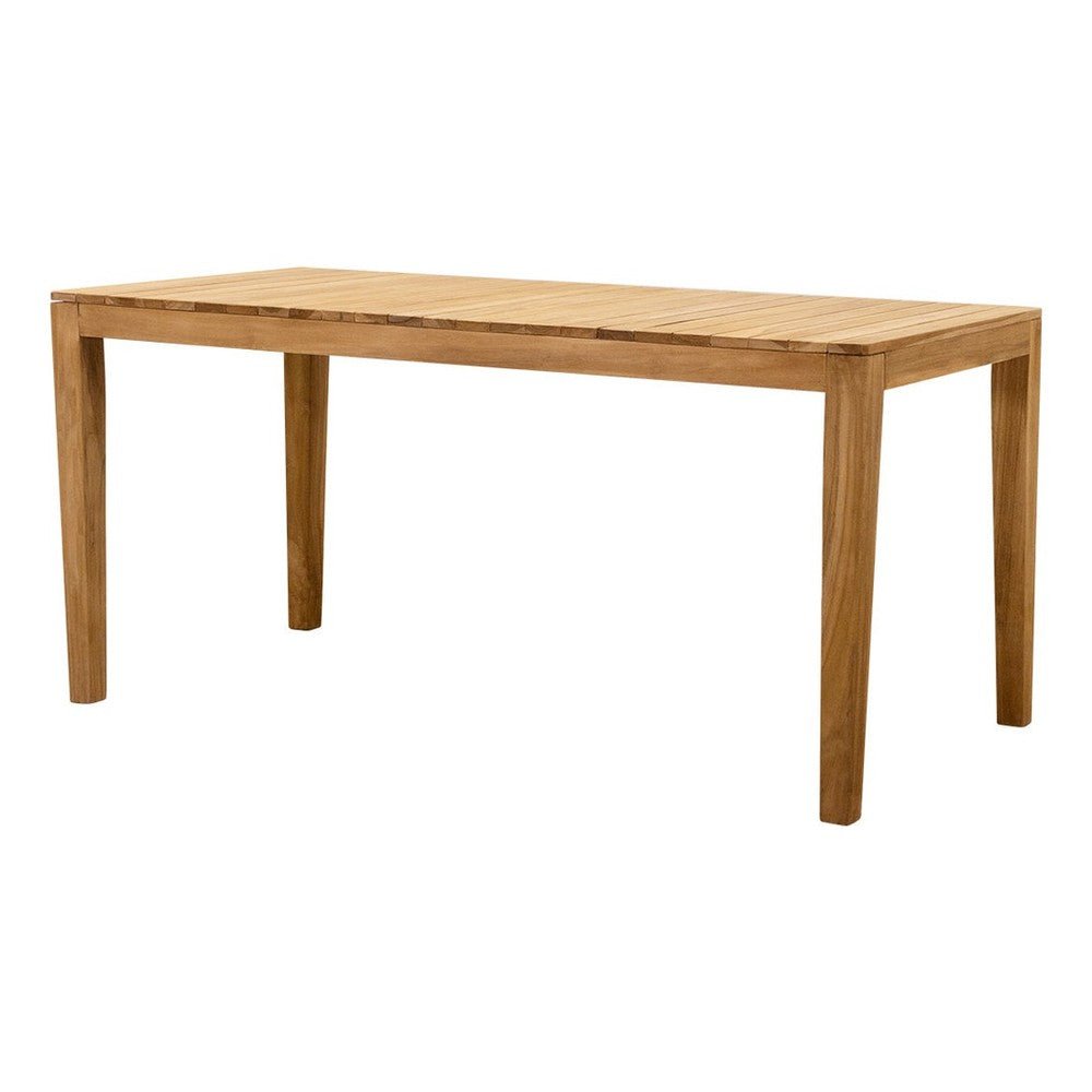 Mesa de Terraza para Restaurante - NOGAL BEAT KUBIO - 80 × 160 cm - Natural - Madera Teca - MESA KUBIO 80 x 160 Natural - CAMCO - NOGAL BEAT - Mesa de Terraza