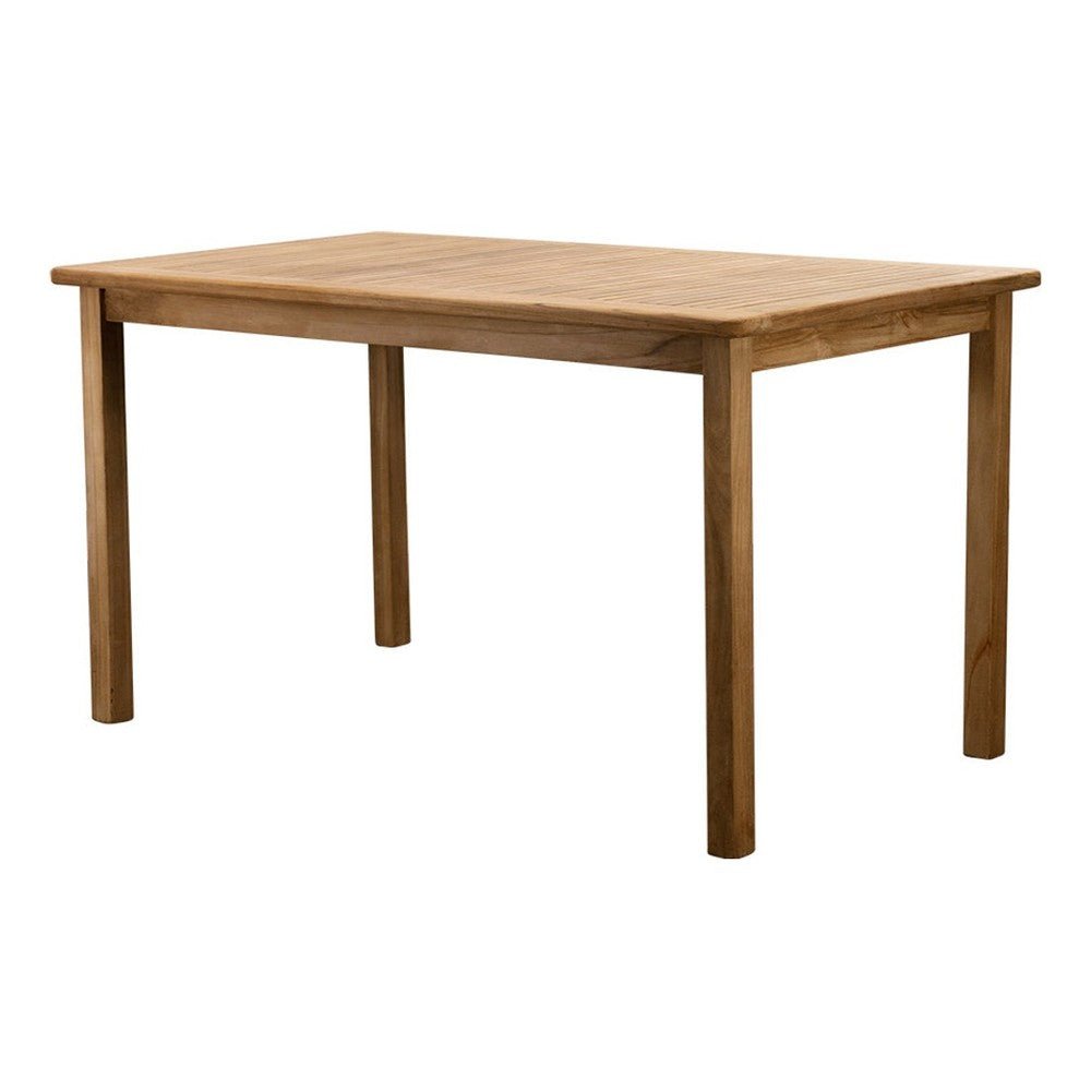 Mesa de Terraza para Zona de Jardín - NOGAL BEAT BALI - Natural - Madera Teca - MESA BALI 100 x 220 Natural - CAMCO - NOGAL BEAT - Mesa de Terraza