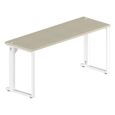 Mesa de Trabajo para Oficina - GEBESA URBAN - Frente 120 cm - Cubierta de Aglomerado y Cuerpo de Acero - GBU512120 - GEBESA - NOGAL BEAT - Mesa Comercial Interior