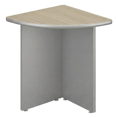 Mesa Esquinera Circular para Oficina - GEBESA SPAZIO - Frente 58.8 cm - GBS506060 - GEBESA - NOGAL BEAT - Escritorio de Oficina