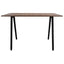 MESA KINGSTRONG FRANKFURT RECTANGULAR 120x70 MESA0641594 | Mesa Ocasional Hogar Cocina Bistro | 75 cm | Base Soporte de Postes Unidos por Varillas | Varios Colores | Madera Cubierta Laminado Plástico | Interior - MESA0641594 - Mundo In - NOGAL BEAT - 
