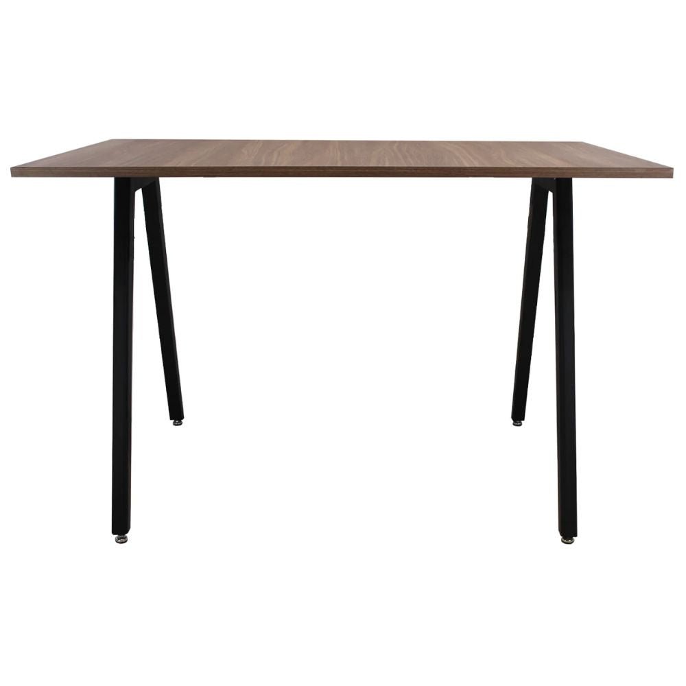 MESA KINGSTRONG FRANKFURT RECTANGULAR 120x70 MESA0641594 | Mesa Ocasional Hogar Cocina Bistro | 75 cm | Base Soporte de Postes Unidos por Varillas | Varios Colores | Madera Cubierta Laminado Plástico | Interior - MESA0641594 - Mundo In - NOGAL BEAT - 