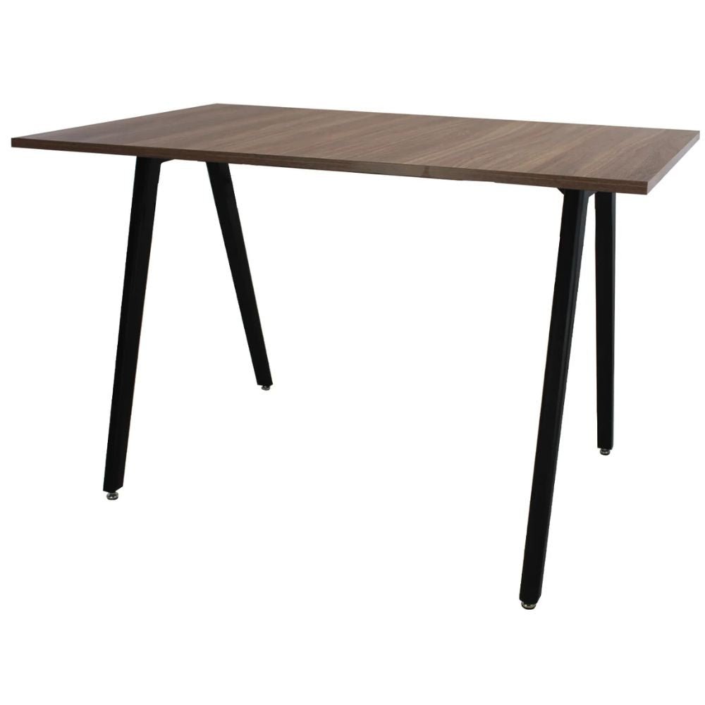MESA KINGSTRONG FRANKFURT RECTANGULAR 120x70 MESA0641594 | Mesa Ocasional Hogar Cocina Bistro | 75 cm | Base Soporte de Postes Unidos por Varillas | Varios Colores | Madera Cubierta Laminado Plástico | Interior - MESA0641594 - Mundo In - NOGAL BEAT - 