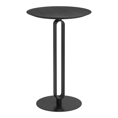 Mesa Mostrador para Barra de Hotel - ZUO DERRY - Negro - Cubierta de MDF Símil Madera y Estructura de Acero con Recubrimiento en Polvo - 110165 - Zuo - NOGAL BEAT - Mesa Comercial Interior