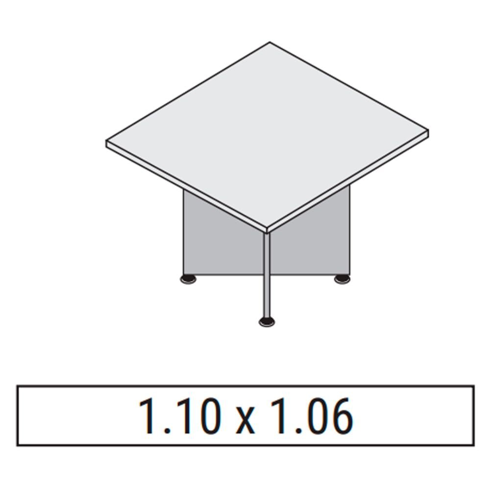 MESA NEWFORM KP2TA11RL - GR KAMOS | Mesa Rectangular para Juntas de Oficina | Interior - KP2TA11RL - GR - NEWFORM - NOGAL BEAT - Mesas