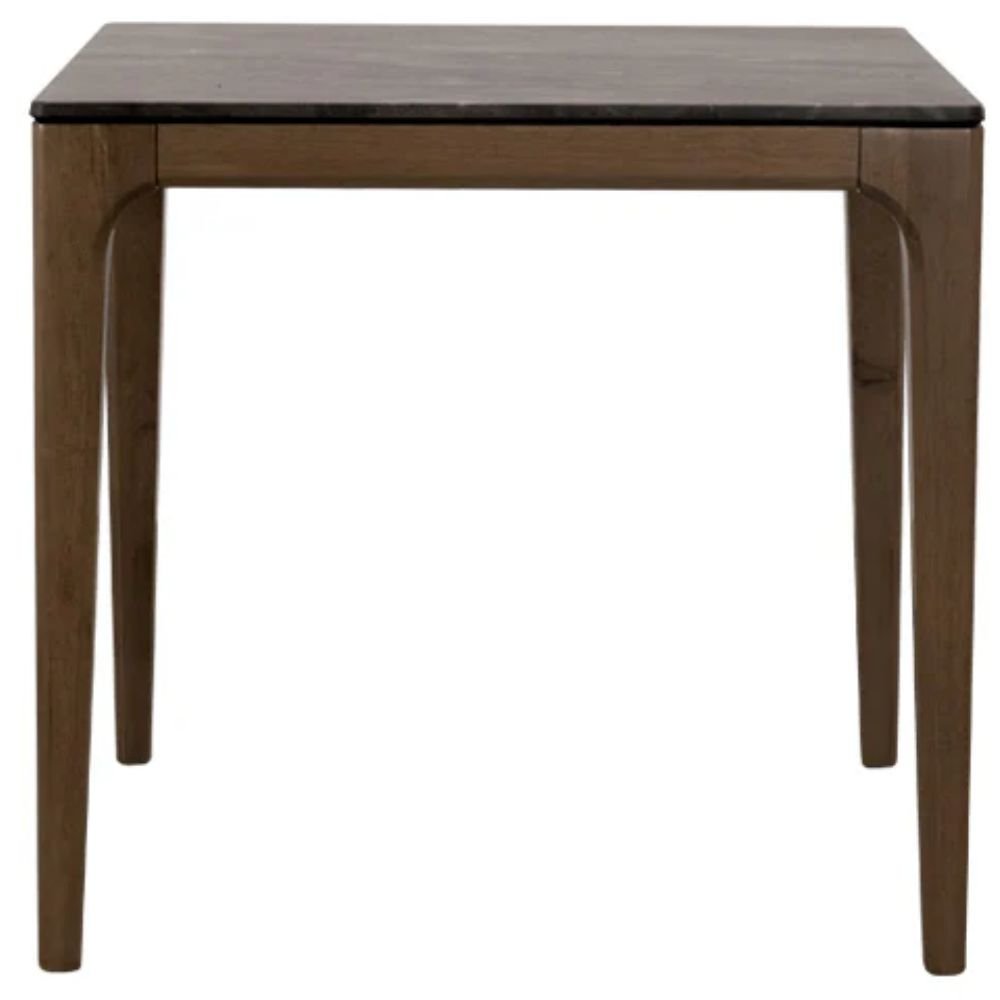 MESA NOGAL BEAT AUBREY 85CM X 80CM X 80CM | Mesa Ocasional para Cafetería | 85 cm | Estructura Madera Roble Cubierta HPL | Exterior Techado - AUBREY 85cm x 80cm x 80cm - CAMCO - NOGAL BEAT - Mesas